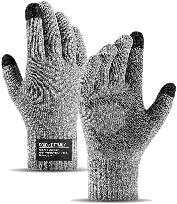 Tomily Winter Thermal Warm Chenille Touchscreen Gloves