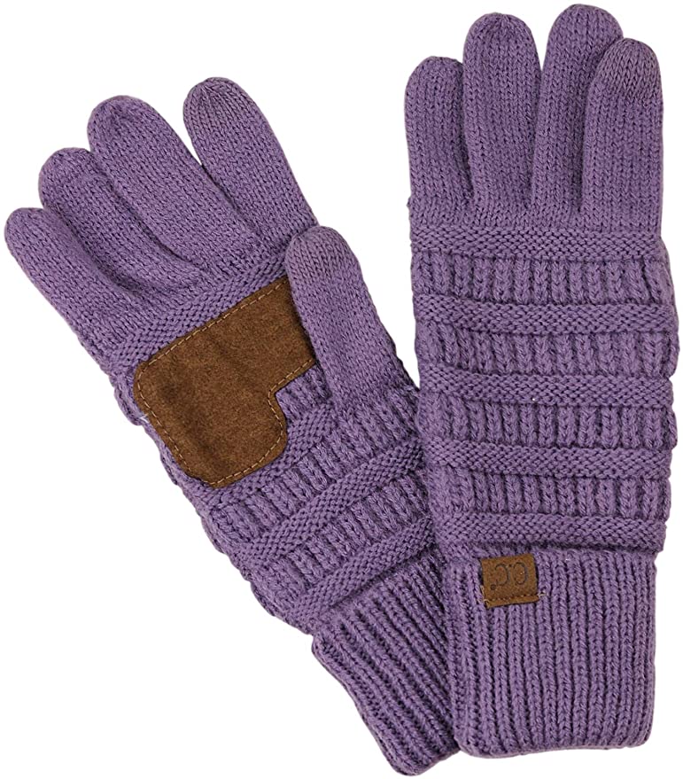 C.C Unisex Cable Knit Gloves