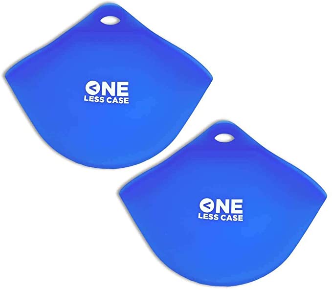 One Less Case Keychain Mask Holder in blue