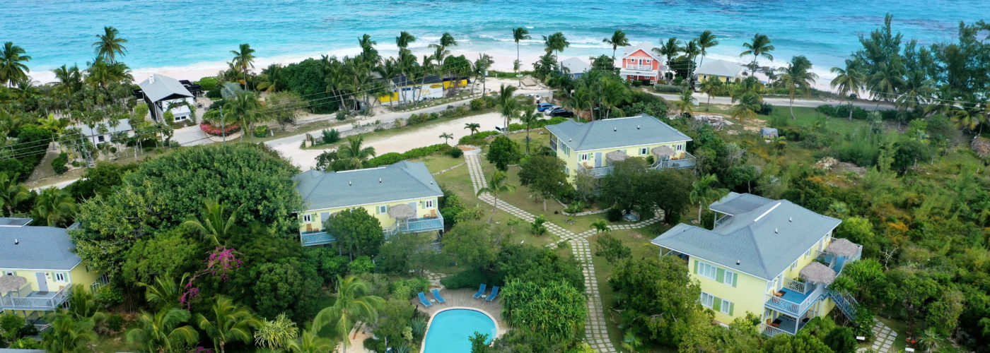 Aerial view of Pineapple Fields Resort