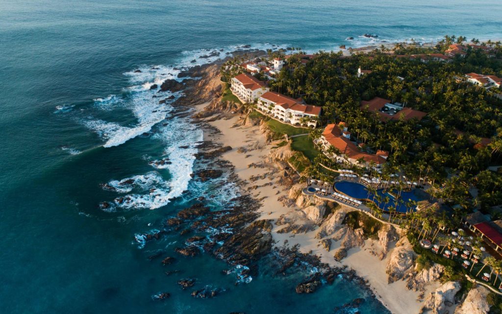 Aerial view of the One & Only Pamilla resort in Cabo