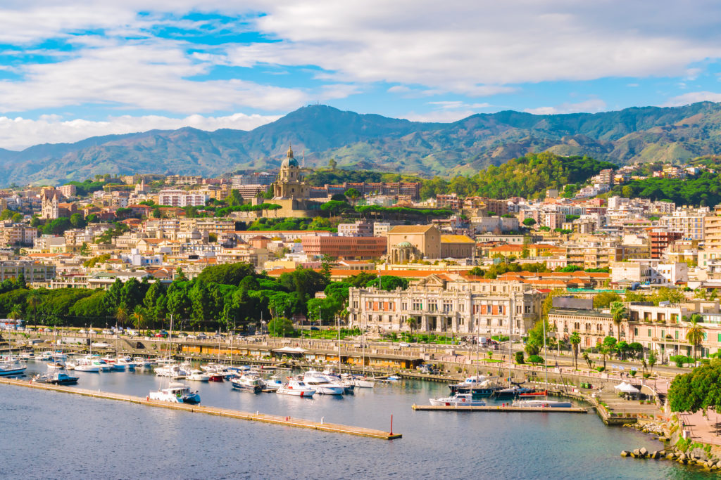 Coastline of Messina, Italy