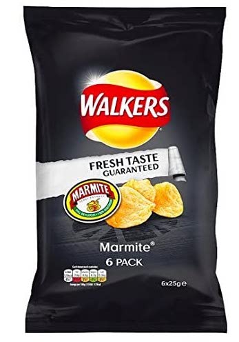 A black bag of Walkers Marmite Crisps