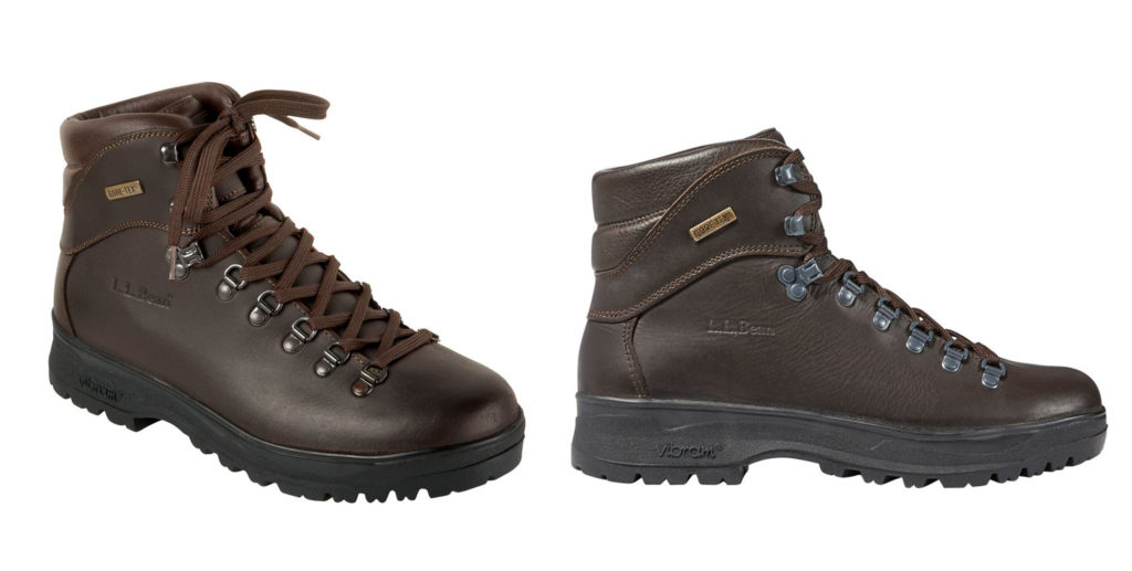 A pair of L.L.Bean Men's Gore-Tex Cresta waterproof Hiking Boots