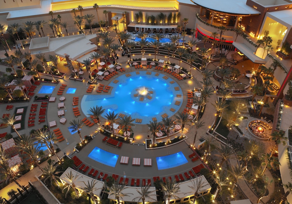 Aerial view of the pool at Red Rock Casino Resort and Hotel in Las Vegas