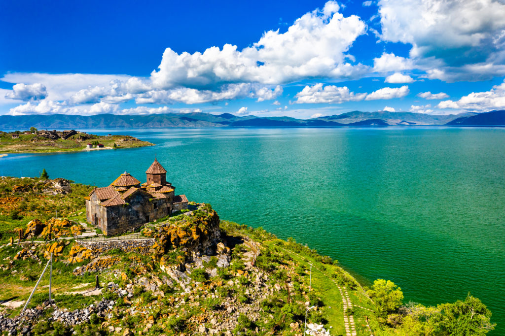 Hayravank monastery on Lake Sevan in Armenia