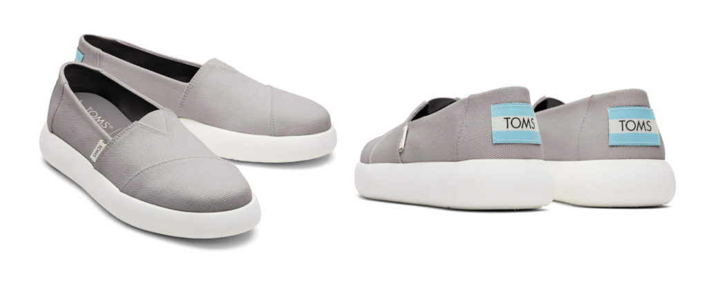 Two views of a pair of TOMS Alpargata Mallow shoes