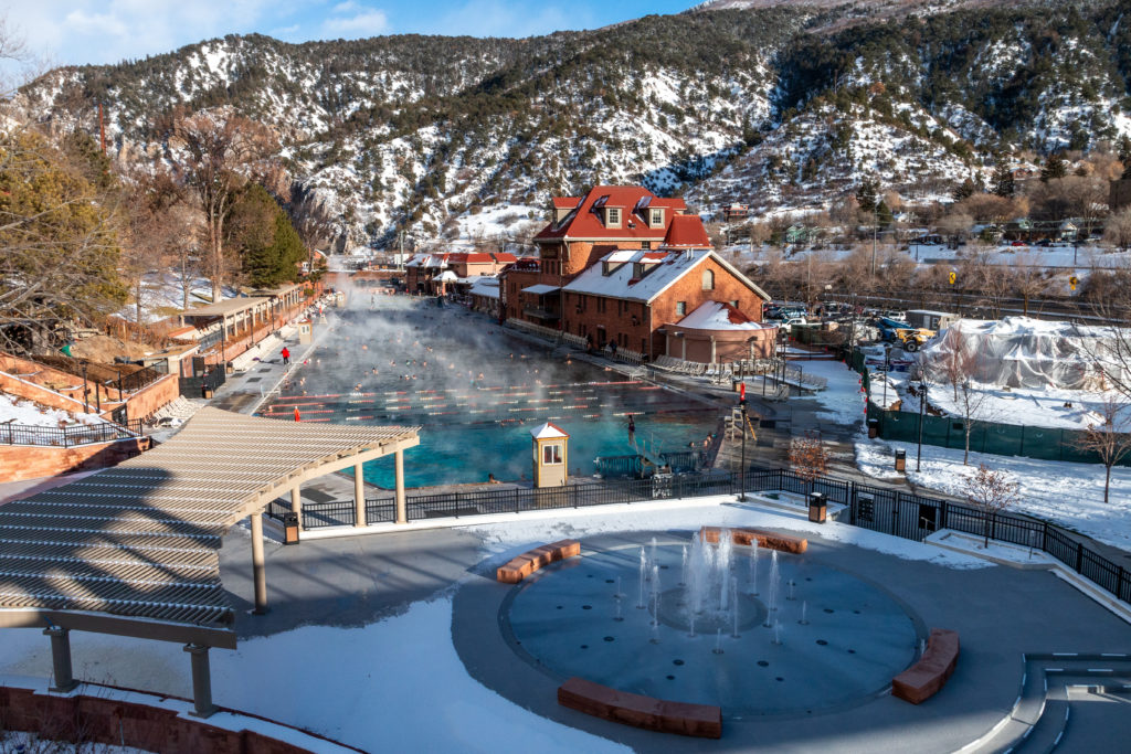 Glenwood Hot Springs in the Rocky Mountains, Colorado