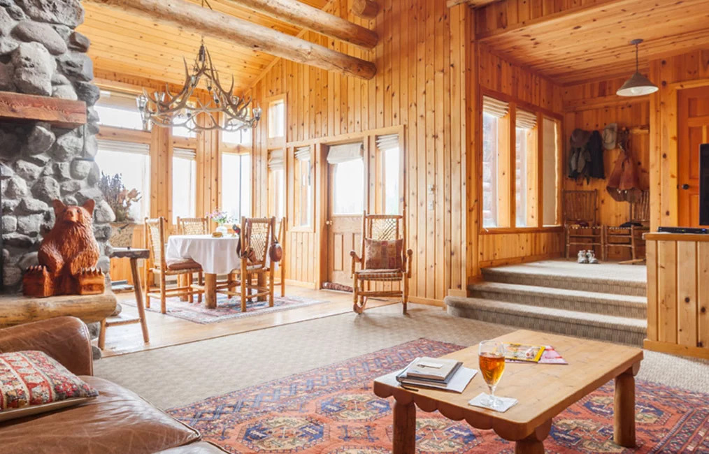 Interior of Brooks Lake Lodge and Spa, Wyoming
