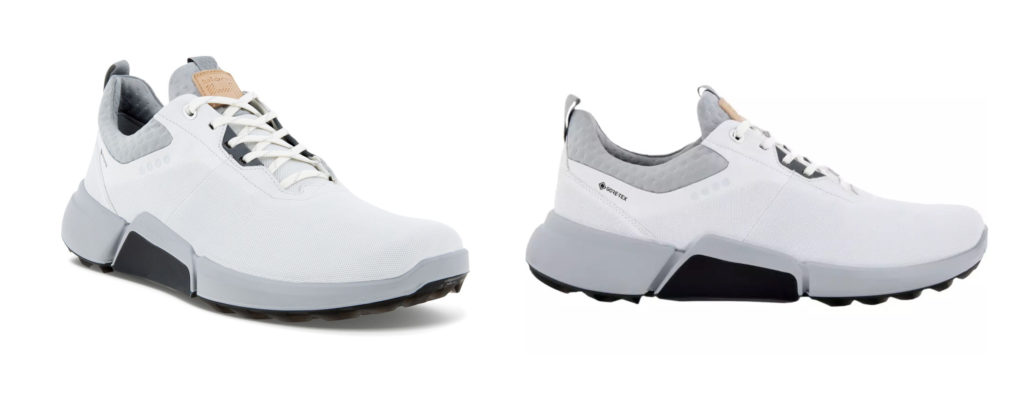 Two views of the ECCO BIOM H4 Golf Shoe