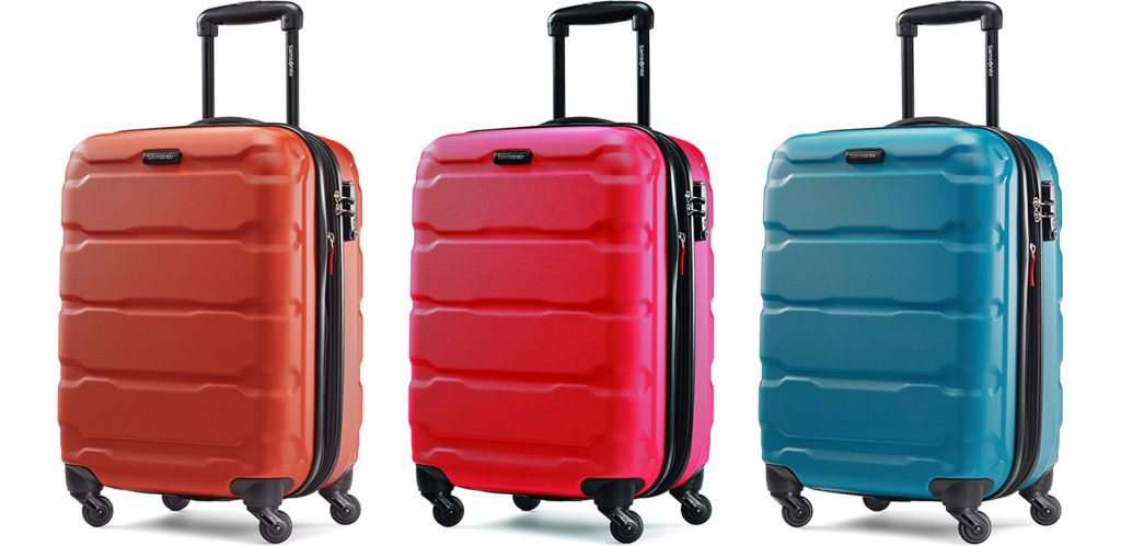 Multiple colors of Samsonite Omni PC Hardside Expandable Luggage with Spinner Wheels