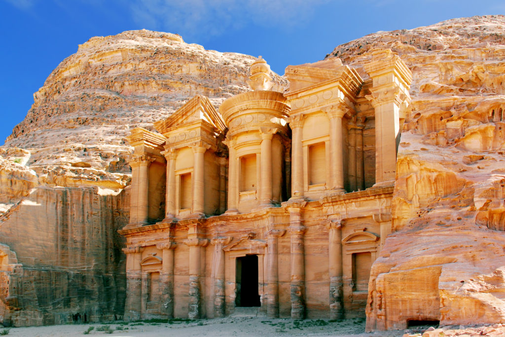 The monastery at Petra in Jordan