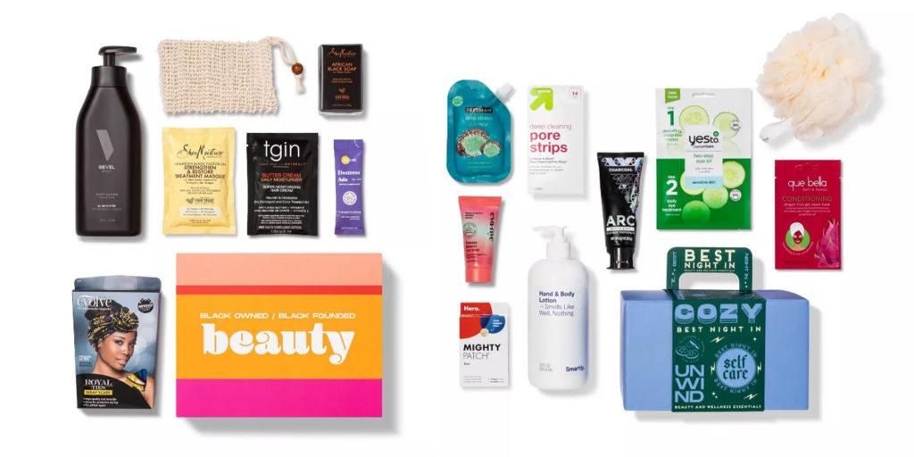 Various health and makeup products available in the Target Beauty Capsule