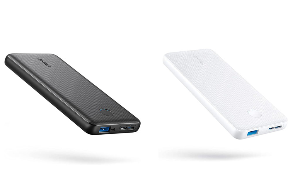 Anker Portable Charger, 313 Power Bank  in black and white