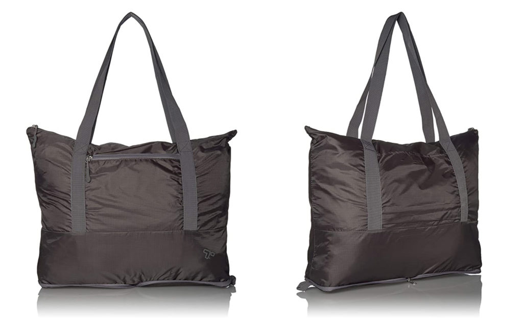 Two views of the Packable Tote from Travelon