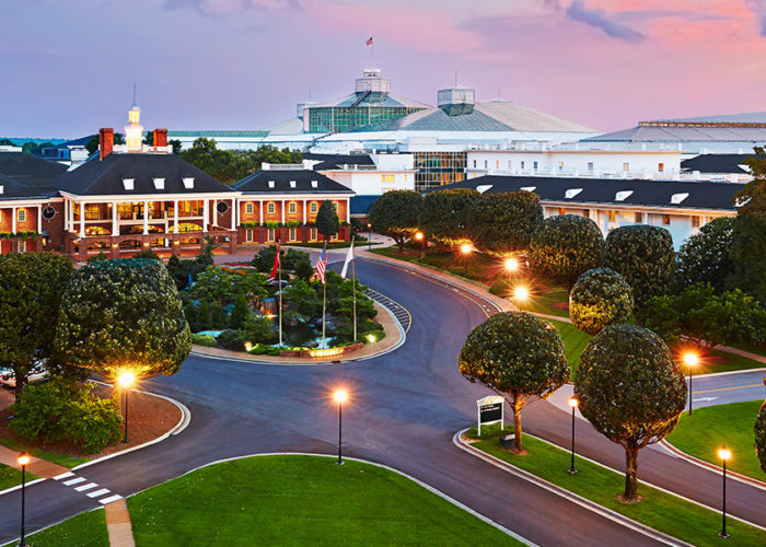 Aerial view of the Gaylord Opryland Resort and Convention Center